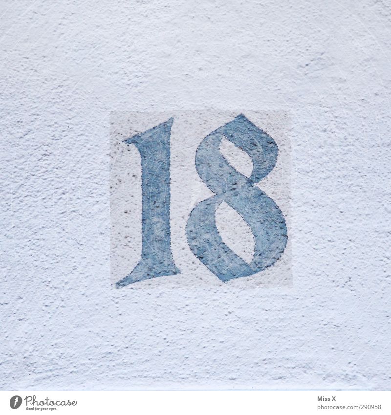 18 Sign Characters Cheap Good Hideous Hot House number Colour photo