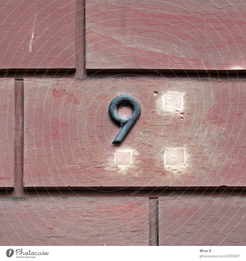 9 Sign Characters Signs and labeling Old Digits and numbers House number Wall (building) Wall (barrier) Stone slab Hollow Colour photo