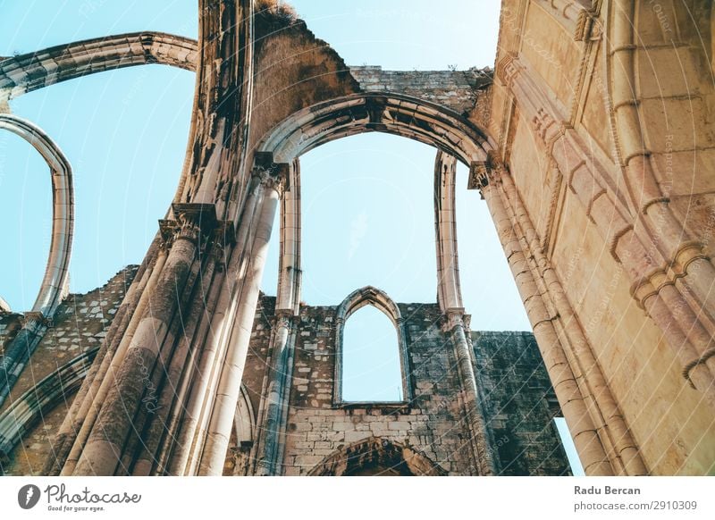 Convent Of Our Lady Of Mount Carmel (Convento da Ordem do Carmo) Is A Gothic Roman Catholic Church Built In 1393 In Lisbon City Of Portugal carmo igreja