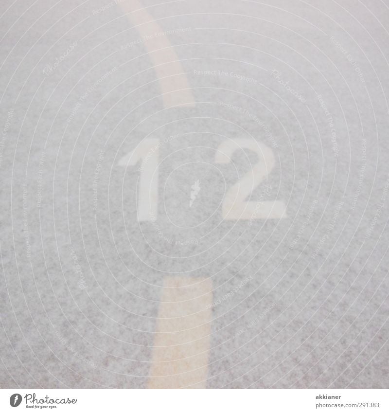 12 Winter Ice Frost Snow Sign Digits and numbers Bright White Colour photo Subdued colour Exterior shot Detail Deserted Day