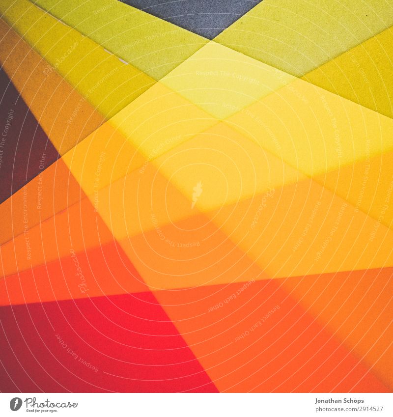 graphic background image made of coloured paper Handicraft Paper Simple Yellow Red Background picture Flat Geometry Graphic Conceptual design Minimalistic