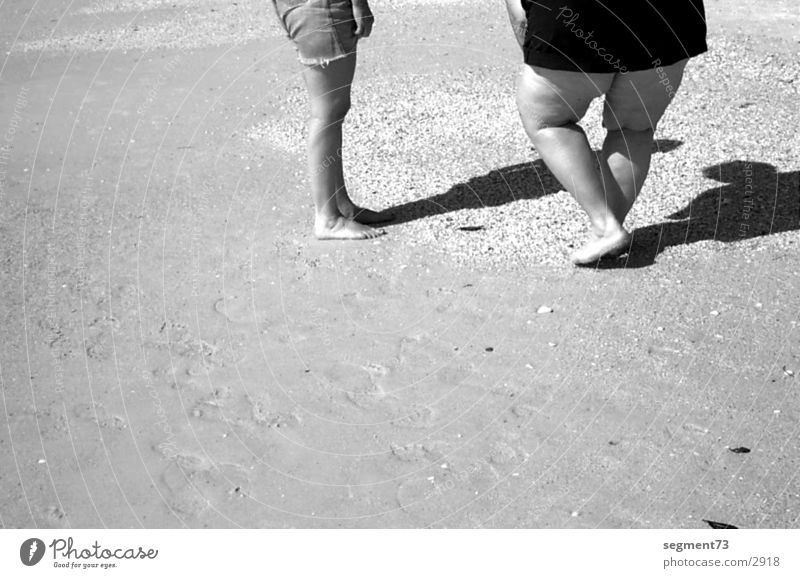 American Legs Beach Americas Human being Black & white photo