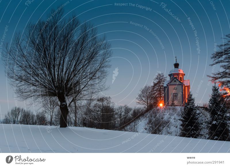castle stable chapel Architecture Nature Landscape Night sky Sunrise Sunset Snow Church Manmade structures Building Monument Relaxation Hiking Culture Art