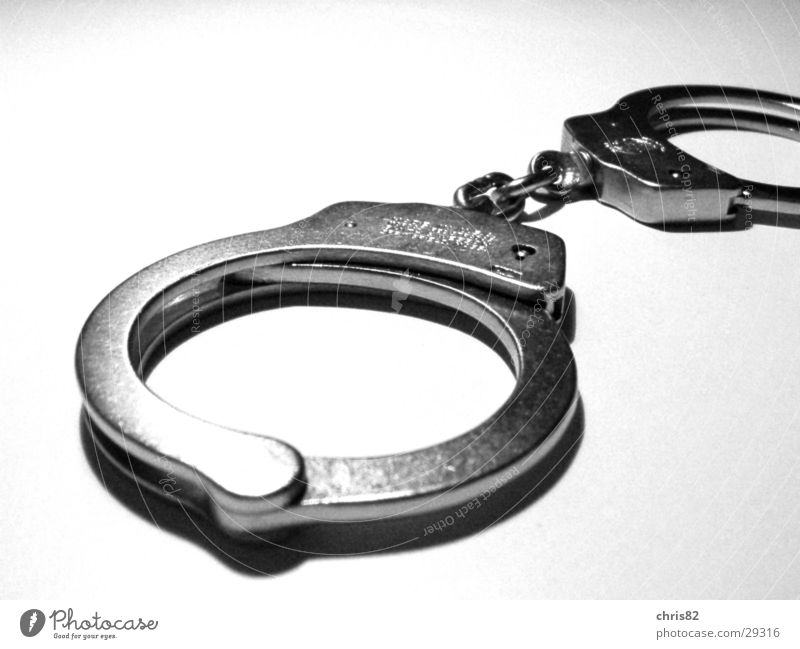 handcuffs Criminality Obscure Arrested Metal Macro (Extreme close-up) Jail sentence Penitentiary Laws and Regulations