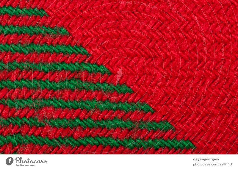 Handmade knit green and red background Design Handicraft Knit Winter Decoration Wallpaper Christmas & Advent Craft (trade) Fashion Sweater Ornament Stripe Retro