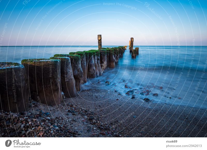 Beach at the Baltic Sea coast near Graal Müritz Relaxation Vacation & Travel Tourism Ocean Waves Environment Nature Landscape Water Cloudless sky Climate