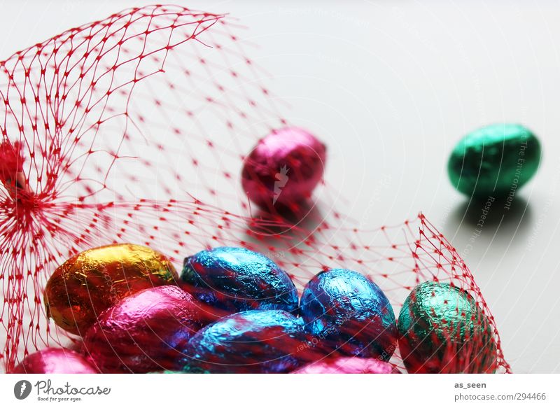 egg Candy Chocolate Eating Decoration Feasts & Celebrations Easter Infancy Packaging Metal Network Glittering To enjoy Esthetic Happiness Curiosity Round Sweet