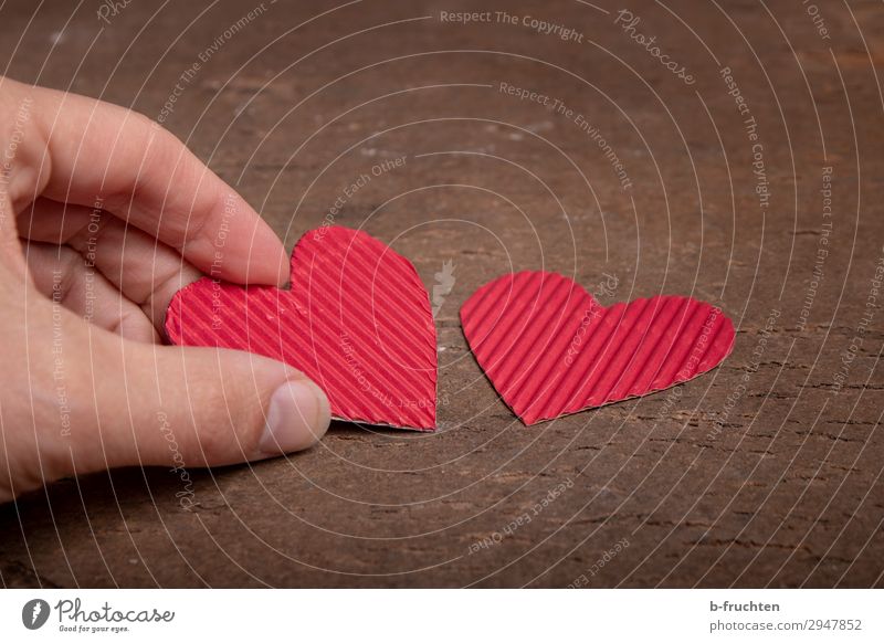 Two cardboard hearts Fingers Sign Heart Select Utilize To hold on Red Sympathy Friendship Together Love Infatuation Loyalty Romance Desire In pairs 2 Cardboard
