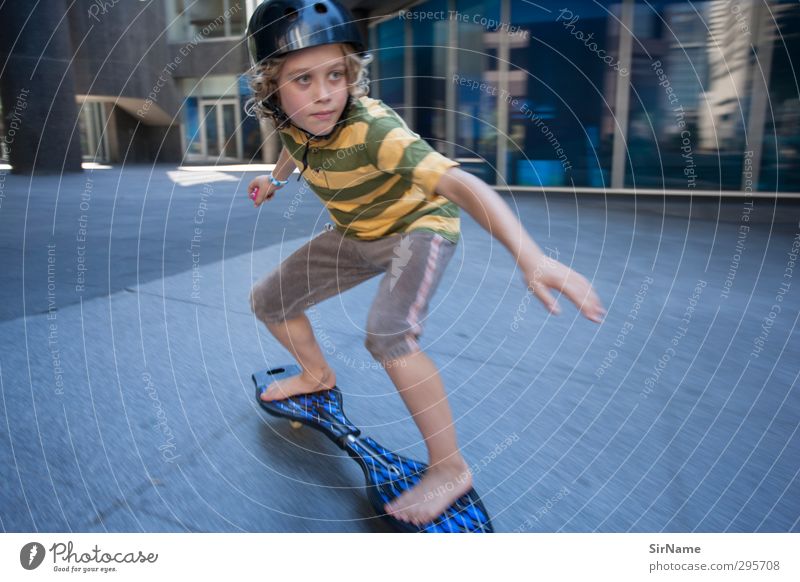 223 [skating through the inner city] Joy Leisure and hobbies Playing Children's game Sports Skateboarding Trick jump jayboard Parenting Boy (child) Infancy Life