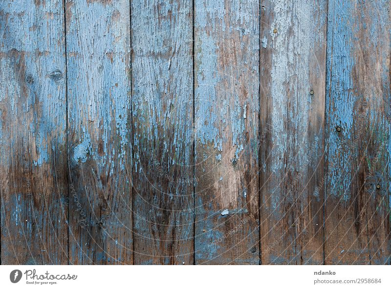 wooden background with blue cracked paint Design Decoration Table Nature Wood Old Natural Retro Blue Colour Creativity Timber hardwood backdrop board