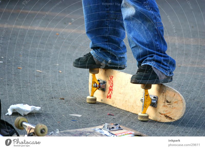 Not good on foot Sports Skateboarding Coil Jeans Wooden board Street Hip & trendy