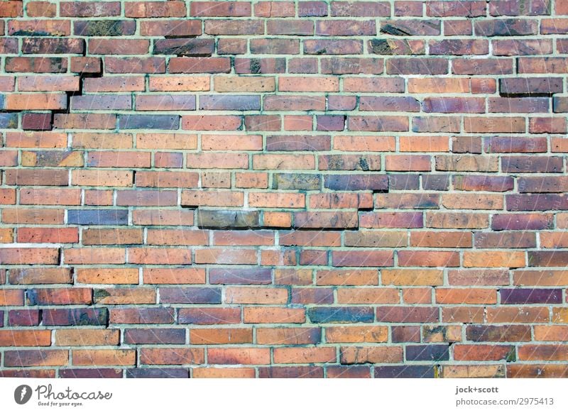tingling bricks Firm Difference Repair Weathered Ravages of time Part Seam Three-dimensional Groomed Background picture Detail Structures and shapes brick wall