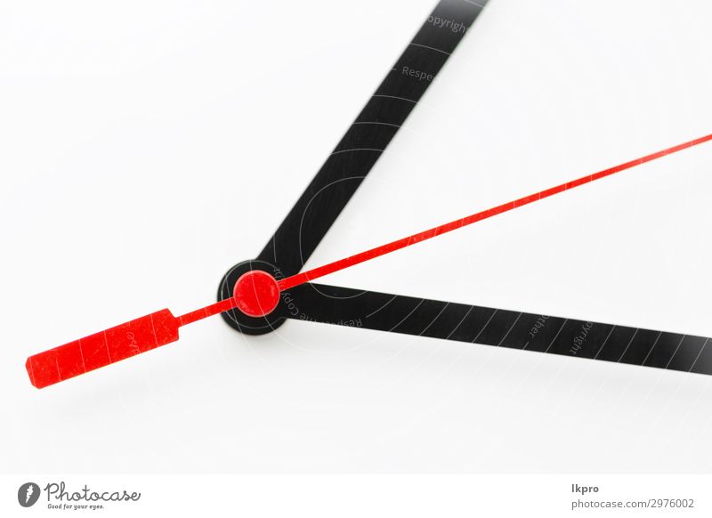 clock in the white background Clock Success Work and employment Office Business Observe Dirty Modern Red Black White Idea Future time Conceptual design