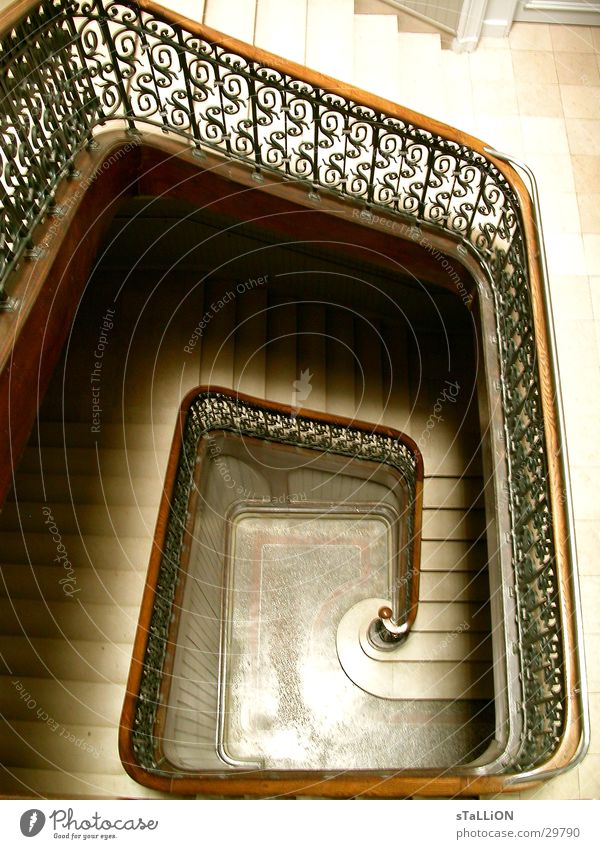 staircase Light Modern art Art nouveau Architecture Stairs Handrail
