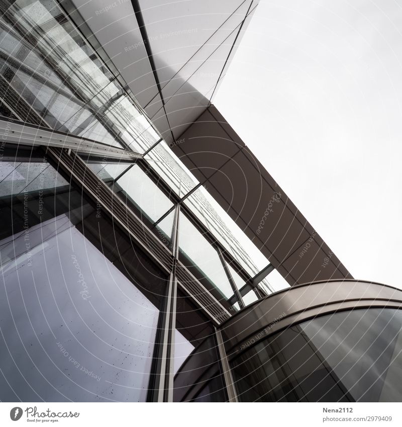 OLYMPUS DIGITAL CAMERA Architecture Perspective architecture and buildings linien glas fenster Glas facade Modern architecture Window Facade Building Line