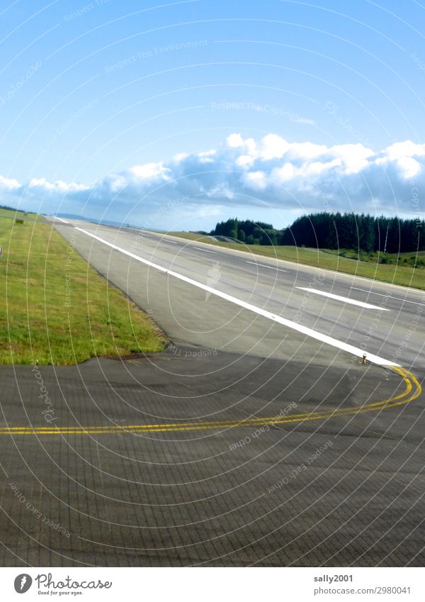 on the road again ready for take-off... Aviation Airport Airfield Runway Airplane landing Airplane takeoff Freedom Speed Horizon Logistics Lanes & trails Swing