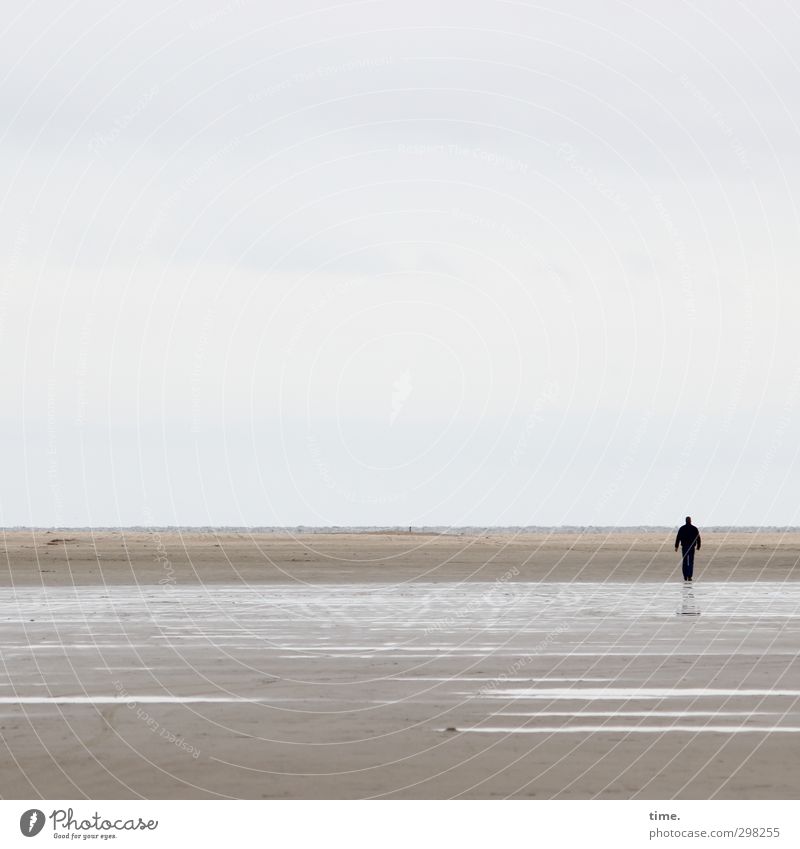 Rømø | Lowlands 1 Human being Environment Nature Sand Water Horizon Coast Beach North Sea Stand Loneliness Discover Resolve Mysterious Contentment Surrealism