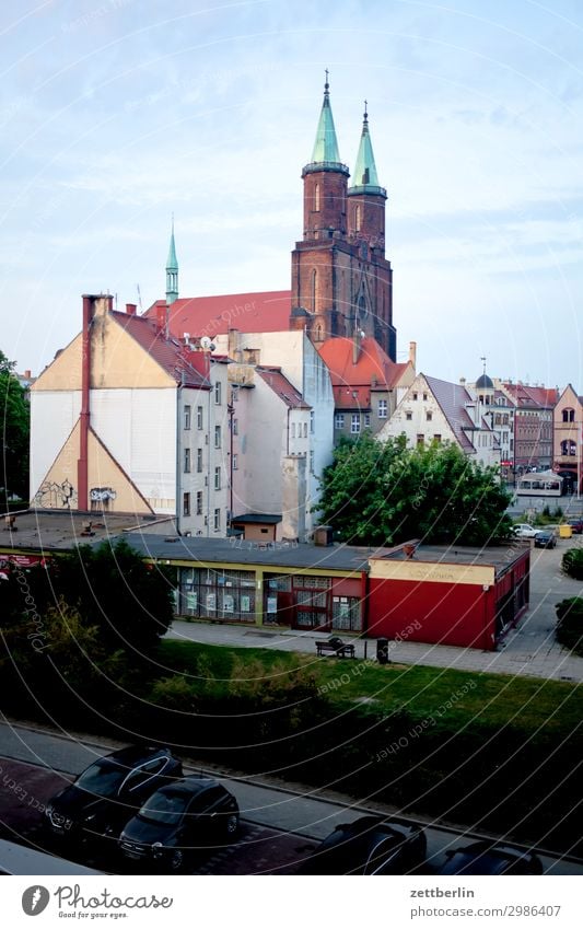 Marienkirche, Legnica (morning) Old Old town Ancient House (Residential Structure) Religion and faith Church Church spire Church of Our Lady Christianity