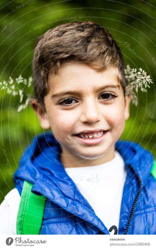 Beautiful boy with flowers in his ears Lifestyle Joy Happy Vacation & Travel Trip Adventure Hiking Child School Human being Toddler Boy (child) Infancy 1