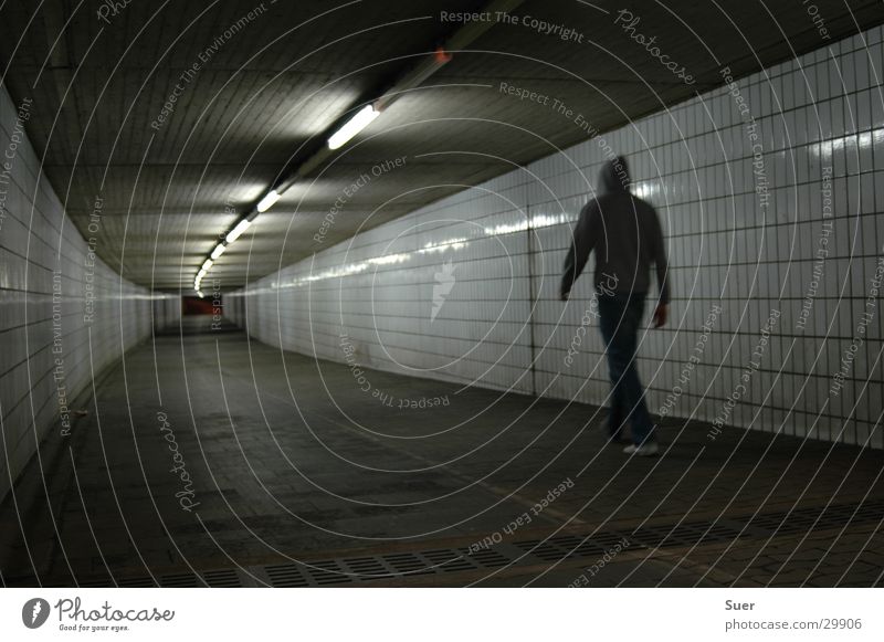 Man Tile Tunnel A Royalty Free Stock Photo From Photocase