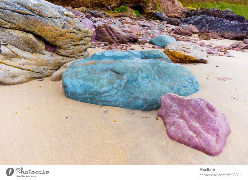 Witherocks Beach in Ireland Relaxation Tourism Summer Ocean Landscape Sand Water Clouds Rock Coast Stone Colour Vacation & Travel Atlantic Ocean Low tide