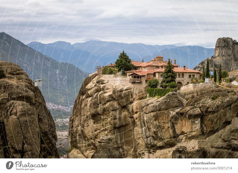 Monastery Agia Triada (Holy Trinity) in Meteora Vacation & Travel Trip Greece Europe Deserted Church Tourist Attraction Landmark Hiking Old Belief