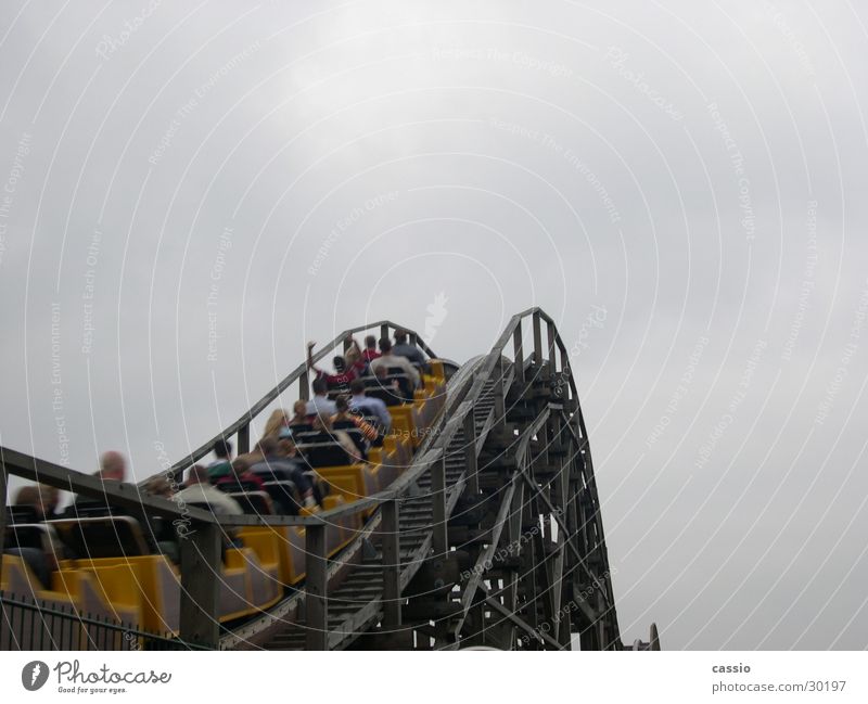 Ride Up Roller Coaster A Royalty Free Stock Photo From Photocase