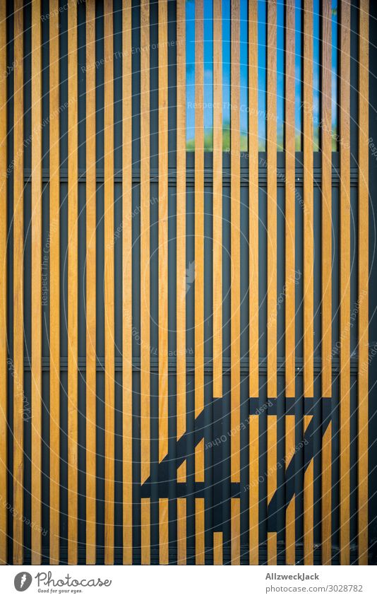 Number 47 on wood cladding Wood Vertical Pattern Digits and numbers House number Window Architecture Deserted Exterior shot Wall (building)