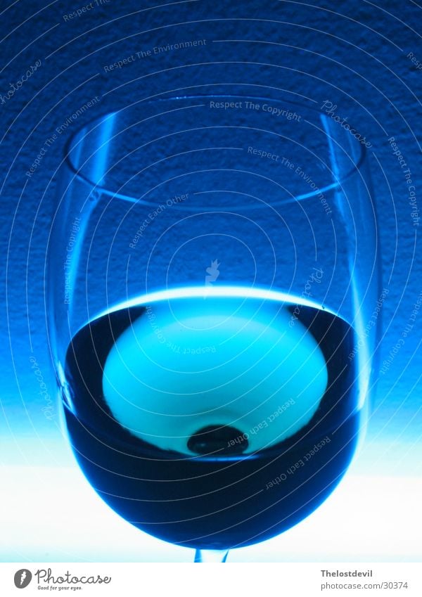 glass of wine Style Drinking Alcoholic drinks Glass Blue atmosphere Multicoloured Wine
