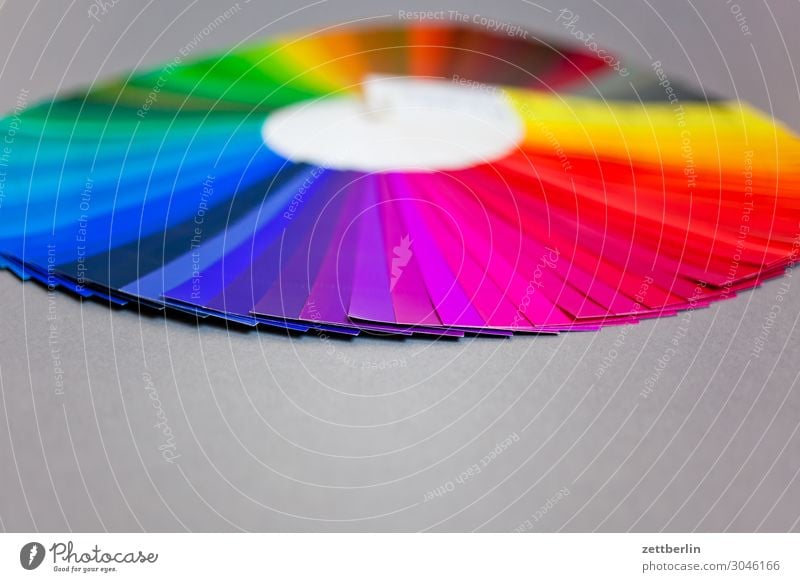Color circle with violet in the foreground Multicoloured Pressure Print shop Document Colour Guide Dye Color chart Colour scale Colour luminosity Colour value