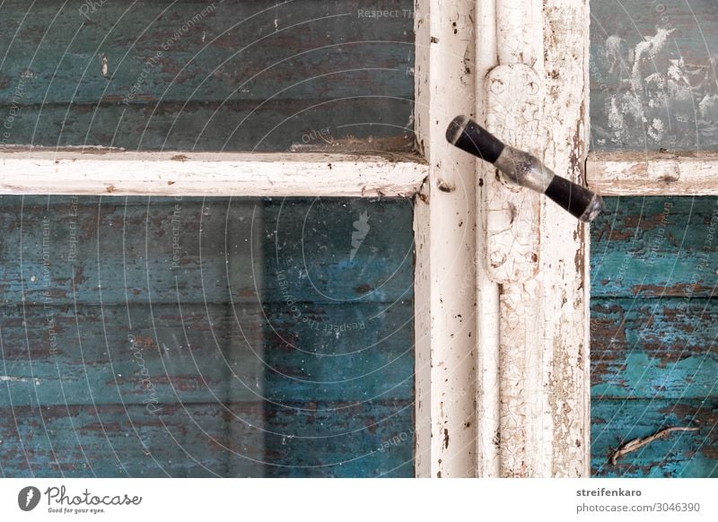 Closed - old window frame in front of closed shutter Living or residing Flat (apartment) House (Residential Structure) Redecorate Room Window Shutter