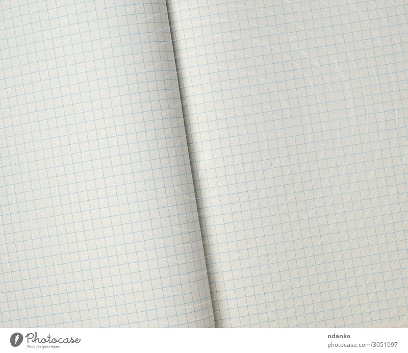 texture of an open school notebook in a cell Design School Office Business Paper Line Write Clean Blue White geometric backdrop background Blank Cage Document