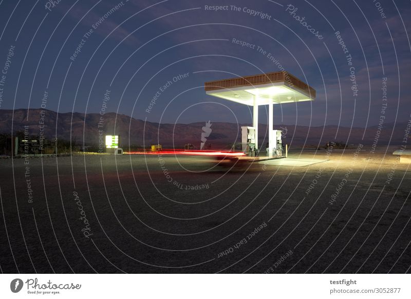 petrol station Environment Nature Landscape Night sky Manmade structures Building Architecture Transport Traffic infrastructure Road traffic Motoring Street