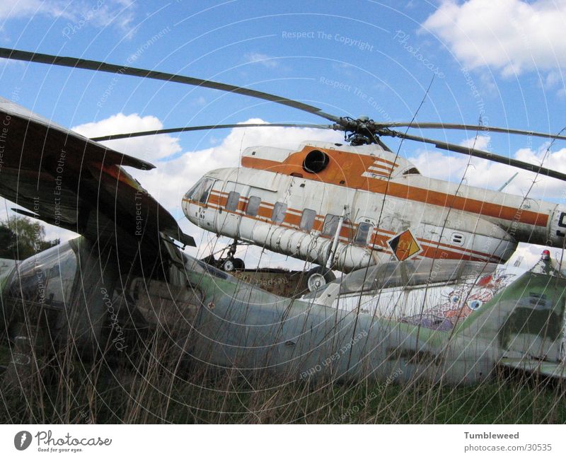 Hell Copter Helicopter Invalided out Scrapyard Aviation Rotor