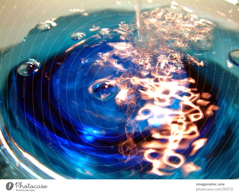0002 Light Reflection Photographic technology Water Blaze Blue Movement