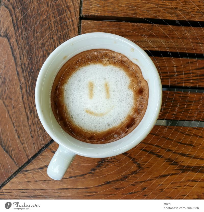 Happy coffee Food Nutrition Breakfast To have a coffee Beverage Drinking Hot drink Hot Chocolate Coffee Latte macchiato Espresso Laughter Delicious Emotions Joy