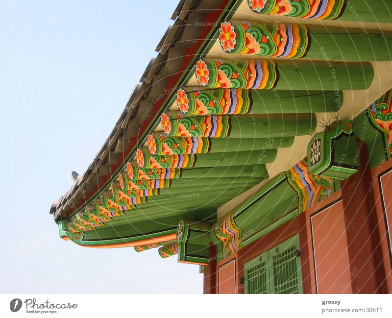 korean colours Korea Temple Historic Roof Multicoloured Seoul