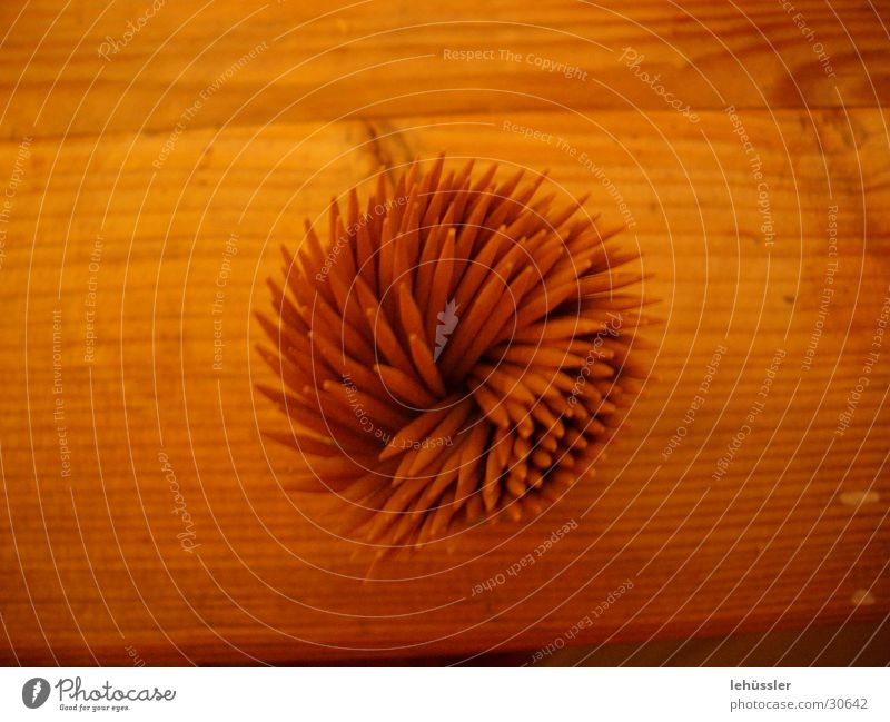 Wood on wood Table Toothpick Kitchen Macro (Extreme close-up) Structures and shapes Point ...
