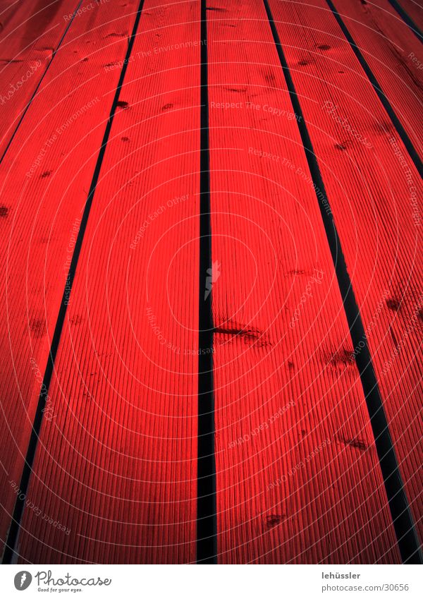drenched in blood Red Wood Footbridge Light Knothole Leisure and hobbies Shadow Structures and shapes Perspective