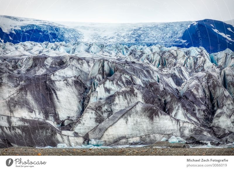 blue glacier structure at the lagoon fjallsarlon on iceland Beautiful Vacation & Travel Tourism Trip Ocean Winter Snow Mountain Environment Nature Landscape Sky