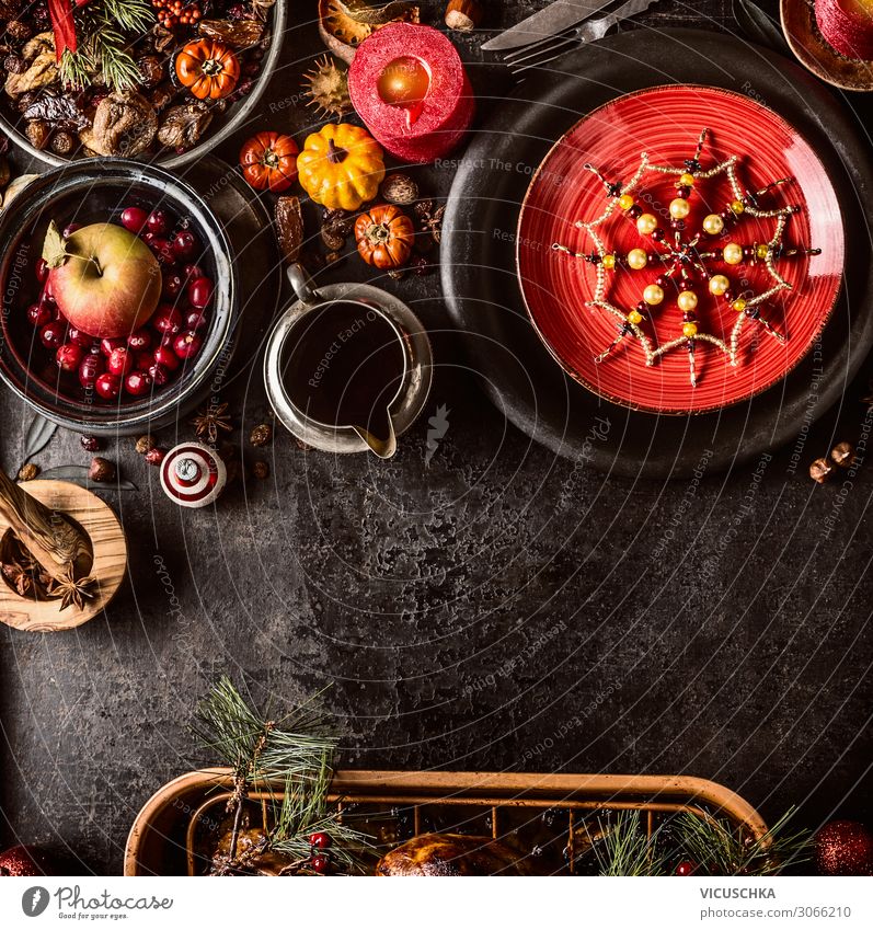 Christmas dinner background Stock Photo - Alamy