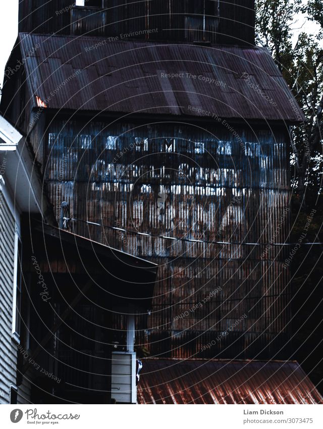 Abandoned Building with Rust Small Town Outskirts Old town Populated Industrial plant Factory Manmade structures Architecture Wall (barrier) Wall (building)