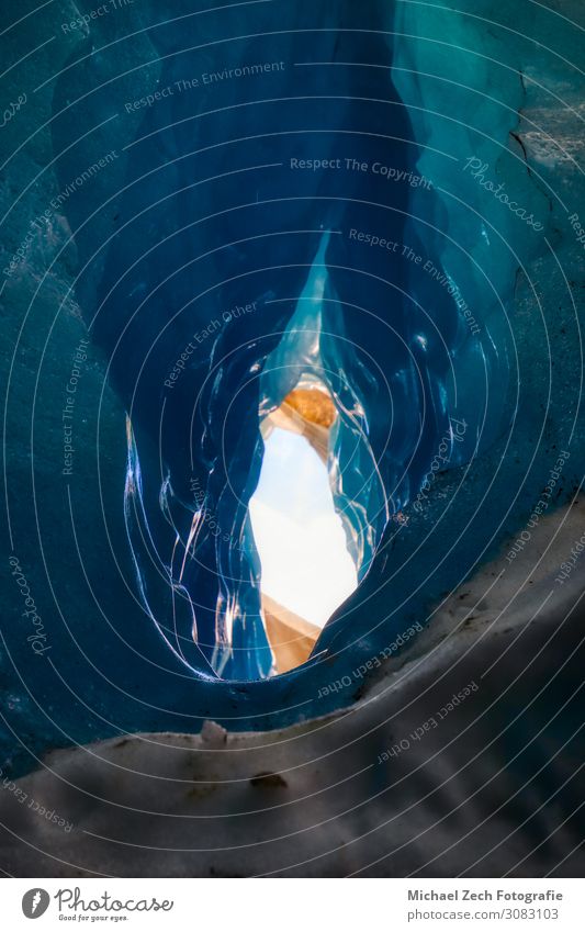 blue ice inside a cave under melting rhone glacier Beautiful Vacation & Travel Tourism Trip Adventure Expedition Winter Snow Mountain Hiking Nature Landscape