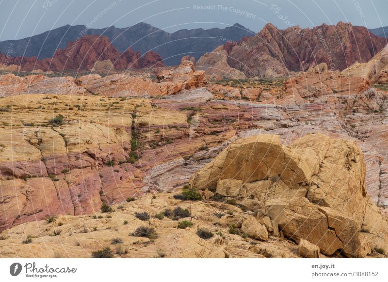 Colorful sandstone rocks in the Valley of Fire Valley of Fire State Park Nevada USA Americas North America Rock Sandstone sandstone formation rock formation