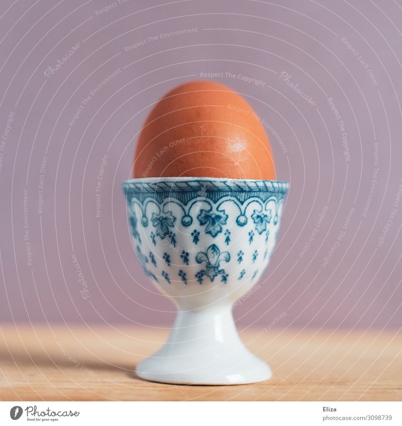Oh, dear egg Food Breakfast Vegetarian diet Violet Pink Protein lowcarb low carb Easter Egg cup Biological Ornament Animalistic Intensive stock rearing