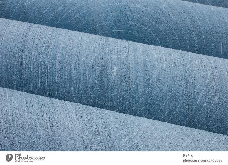 Water tubes on a construction site. Lifestyle Design Science & Research Work and employment Profession Workplace Factory Economy Agriculture Forestry Industry
