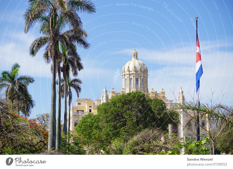 Havana Cuba Americas Town Capital city Port City Old town Skyline Deserted Tourist Attraction Landmark Famousness Exotic Friendliness Travel photography