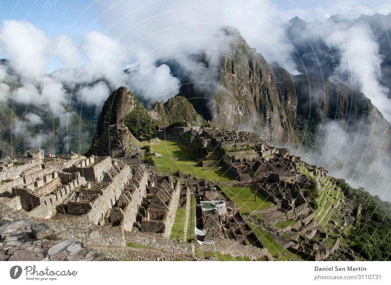 Machu Picchu, a Peruvian Historical Sanctuary Vacation & Travel Tourism Mountain Culture Nature Landscape Earth Clouds Fog Forest Rock Ruin Architecture Terrace