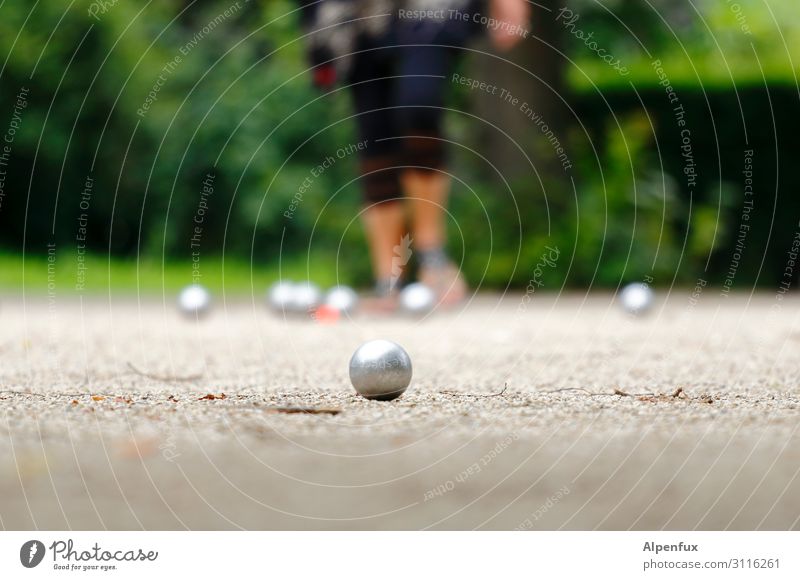 A sure instinct for the job, that's an advantage. Sports Boules Playing Optimism Success Contentment Movement Business Relaxation Expectation Fitness Joy