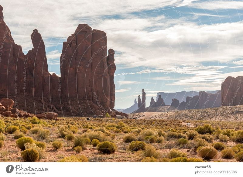 Surreal Landscape of Monument Valley, Utah/Arizona/USA Vacation & Travel Tourism Trip Adventure Far-off places Freedom Sightseeing Nature Earth Sand Warmth